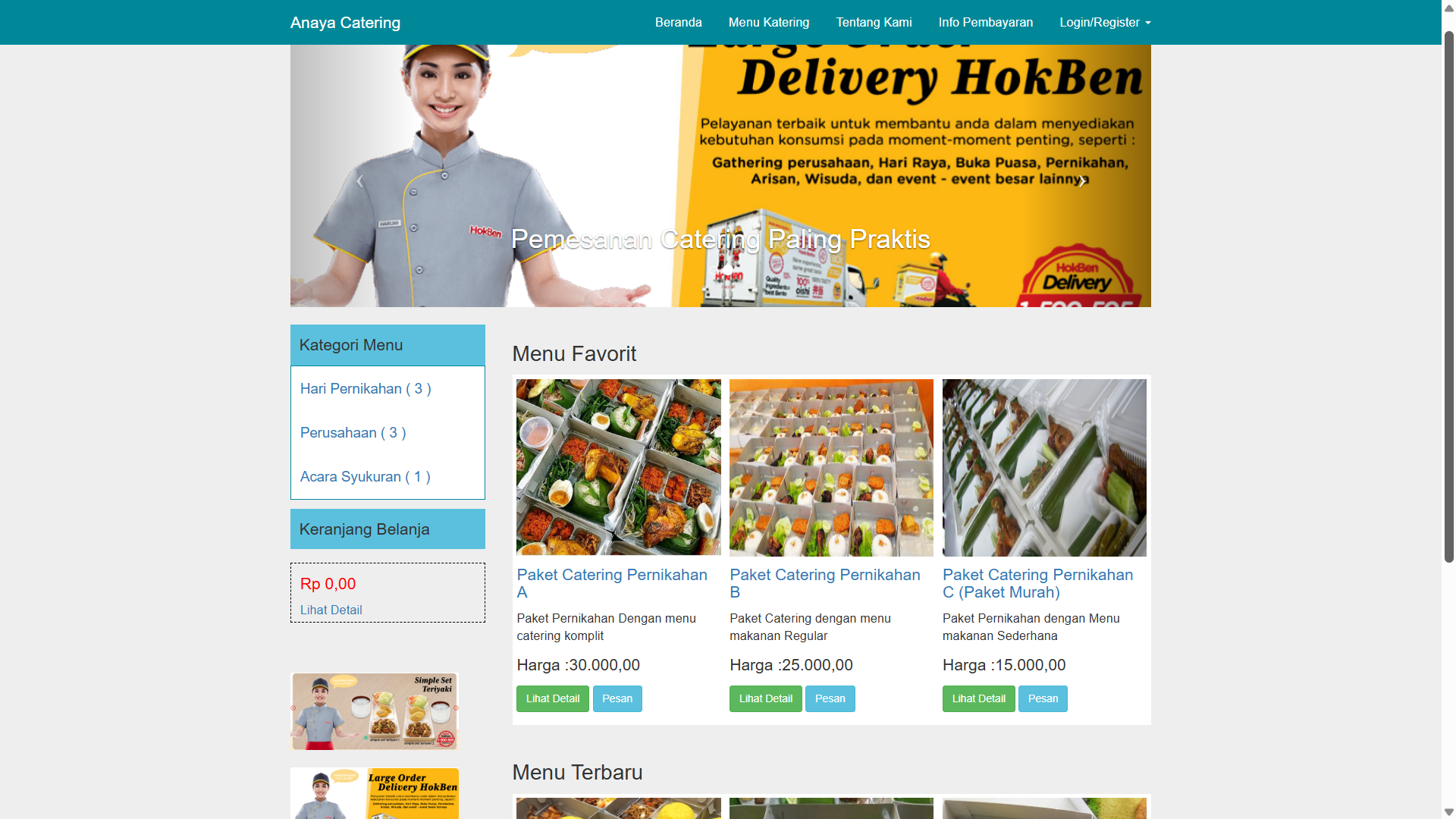 Catering Website